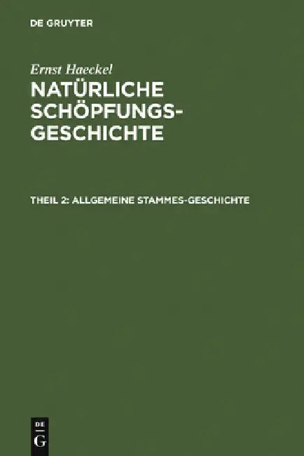 Buy Allgemeine Stammes-Geschichte (English, Ernst Haeckel) Online at Best Price - BookBajar