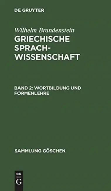 Buy Wortbildung und Formenlehre (English, Wilhelm Brandenstein) Online at Best Price - BookBajar