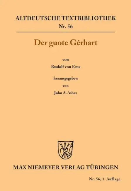 Buy Der guote Gêrhart (English, John a. Asher | Rudolf Ems) Online at Best Price - BookBajar