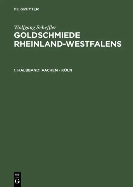 Buy Aachen - Köln (English, Wolfgang Scheffler) Online at Best Price - BookBajar