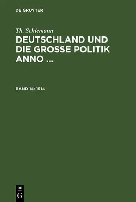 Buy 1914 (English, Th Schiemann) Online at Best Price - BookBajar