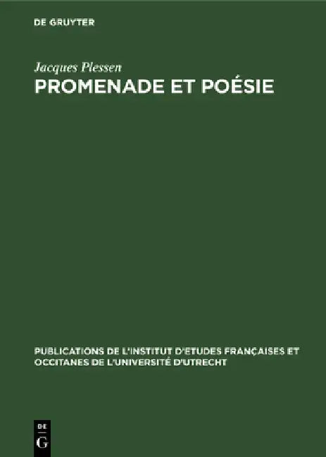 Buy Promenade et poésie (English, Jacques Plessen) Online at Best Price - BookBajar