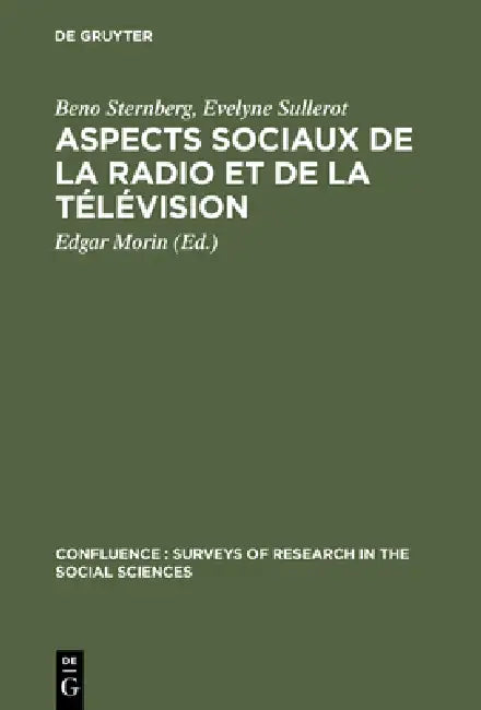 Buy Aspects sociaux de la radio et de la télévision (English, Beno Sternberg | Evelyne Sullerot | Edgar Morin) Online at Best Price - BookBajar