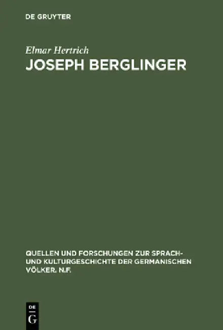 Buy Joseph Berglinger (English, Elmar Hertrich) Online at Best Price - BookBajar