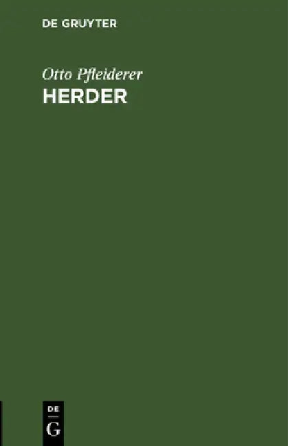 Buy Herder (English, Otto Pfleiderer) Online at Best Price - BookBajar