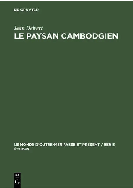 Buy Le Paysan Cambodgien (English, Jean Delvert) Online at Best Price - BookBajar