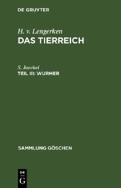 Buy Wurmer (English, S. Jaeckel | H. V. Lengerken) Online at Best Price - BookBajar