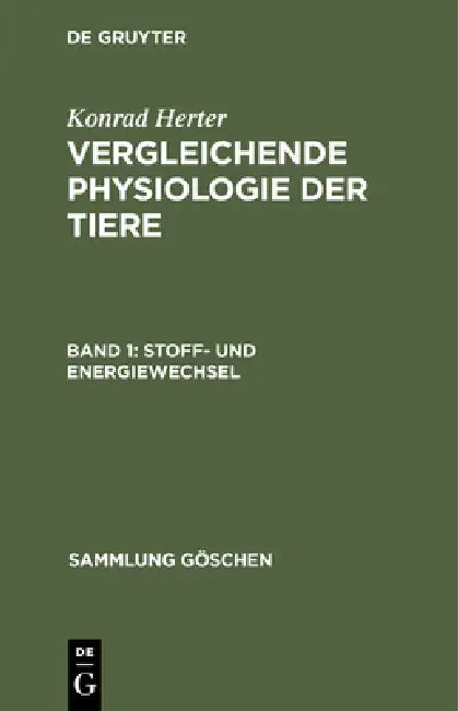 Buy Stoff- Und Energiewechsel (English, Konrad Herter) Online at Best Price - BookBajar