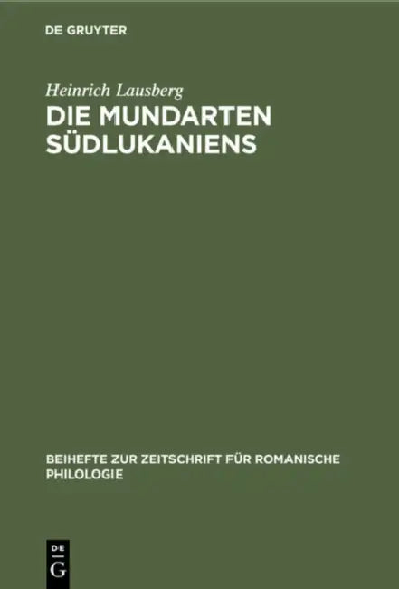 Buy Die Mundarten Südlukaniens (English, Heinrich Lausberg) Online at Best Price - BookBajar