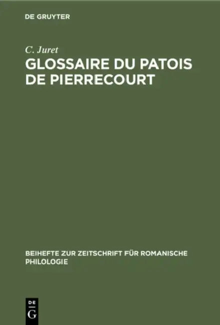 Buy Glossaire Du Patois de Pierrecourt (English, C. Juret) Online at Best Price - BookBajar