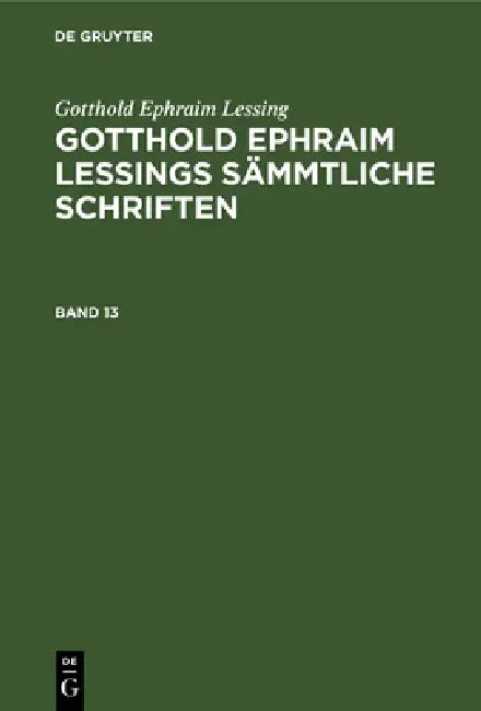 Buy Gotthold Ephraim Lessing (English, Karl Lachmann | Gotthold Ephraim Lessing) Online at Best Price - BookBajar