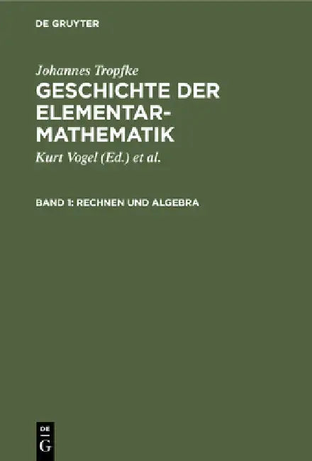 Buy Rechnen Und Algebra (English, Kurt Vogel | Karin Reich | Helmuth Gericke) Online at Best Price - BookBajar