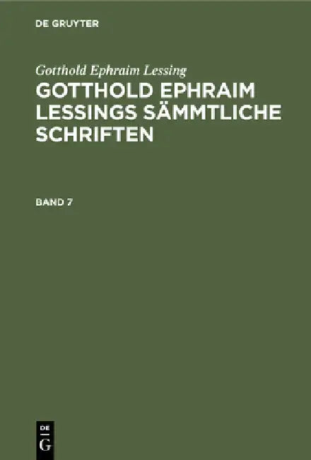 Buy Gotthold Ephraim Lessing (English, Karl Lachmann | Gotthold Ephraim Lessing) Online at Best Price - BookBajar