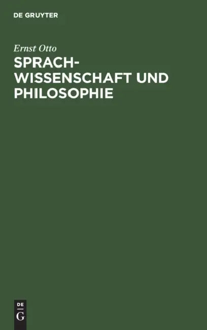 Buy Sprachwissenschaft Und Philosophie (English, Ernst Otto) Online at Best Price - BookBajar