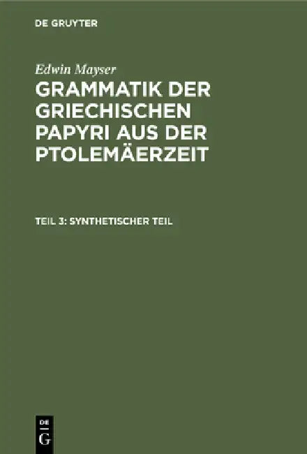 Buy Synthetischer Teil (English, Edwin Mayser) Online at Best Price - BookBajar