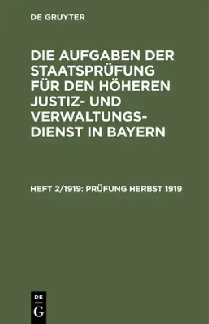 Buy Prüfung Herbst 1919 (English, No Contributor) Online at Best Price - BookBajar