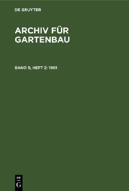 Buy 1961 (English, Deutsche Akademie Der Landwirtschaftswis) Online at Best Price - BookBajar