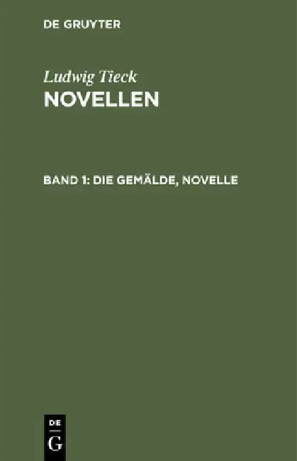 Buy Die Gemälde, Novelle (English, Ludwig Tieck) Online at Best Price - BookBajar