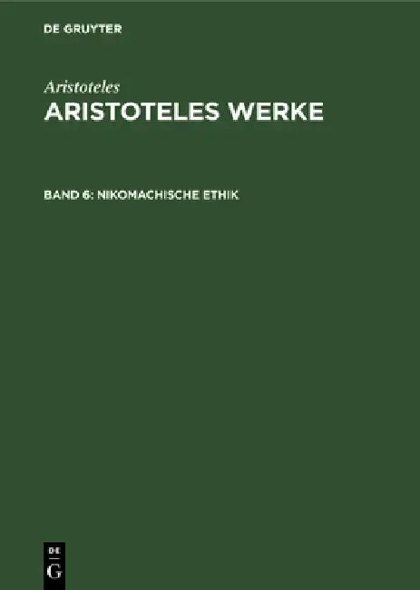 Buy Nikomachische Ethik (English, Franz Dirlmeier) Online at Best Price - BookBajar