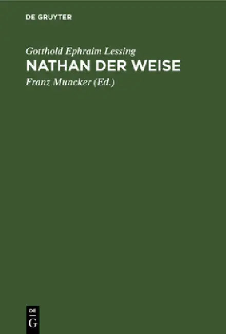Buy Nathan Der Weise (English, Gotthold Ephraim Lessing | Franz Muncker) Online at Best Price - BookBajar
