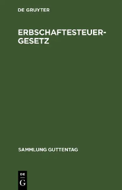 Buy Erbschaftesteuergesetz (English, No Contributor) Online at Best Price - BookBajar