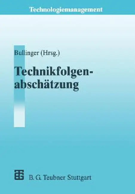 Buy Technikfolgenabschätzung (Ta) (English, Hans-Jörg Bullinger) Online at Best Price - BookBajar