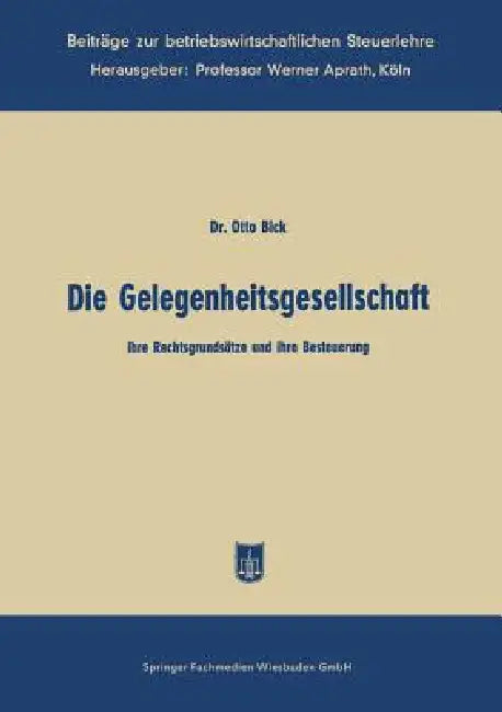Buy Die Gelegenheitsgesellschaft (English, Otto Bick) Online at Best Price - BookBajar