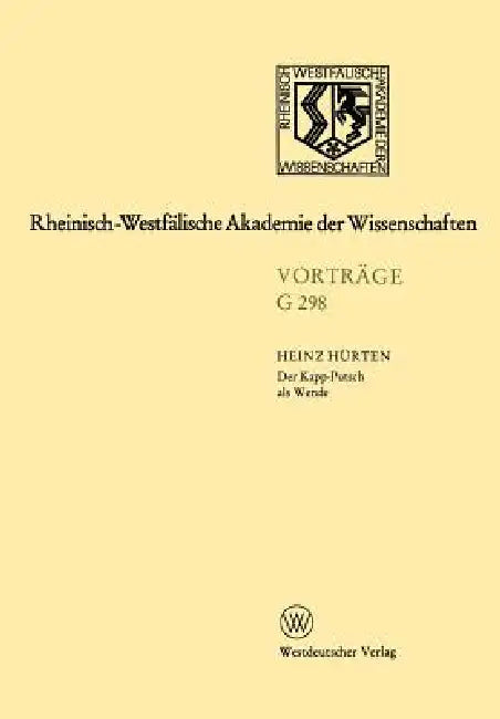 Buy Der Kapp-Putsch ALS Wende (English, Heinz Hürten) Online at Best Price - BookBajar