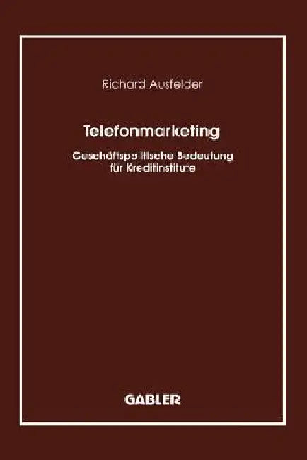 Buy Telefonmarketing (English, Richard Ausfelder) Online at Best Price - BookBajar