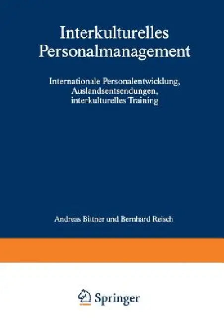 Buy Interkulturelles Personalmanagement (English, Andreas Bittner | Bernhard Reisch) Online at Best Price - BookBajar