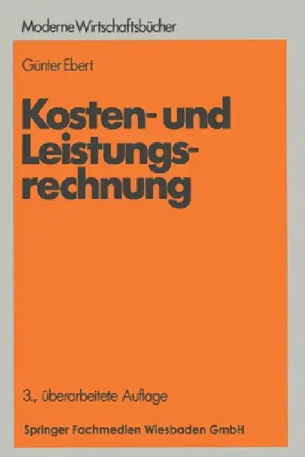 Buy Kosten- und Leistungsrechnung (English, Günter Ebert) Online at Best Price - BookBajar