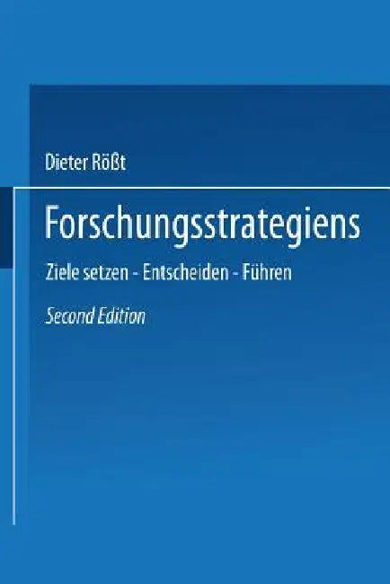 Buy Forschungsstrategien (English, Dieter Röß) Online at Best Price - BookBajar
