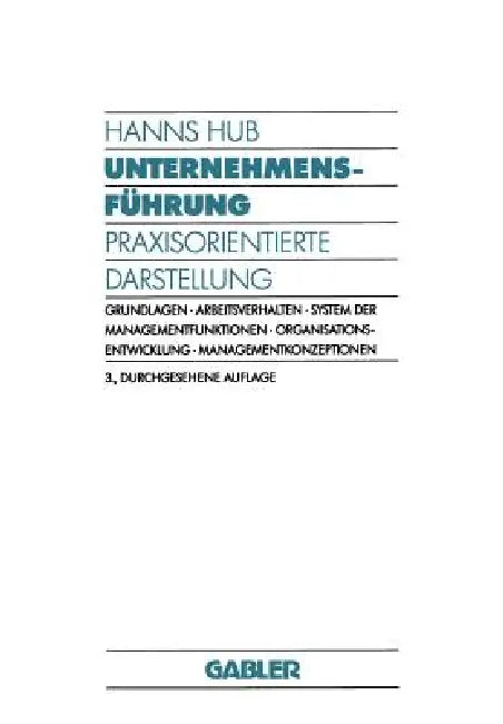 Buy Unternehmensführung (English, Hanns Hub) Online at Best Price - BookBajar