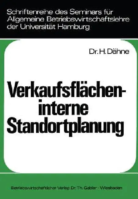Buy Verkaufsflächeninterne Standortplanung (English, Helmut Dähne) Online at Best Price - BookBajar