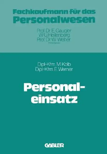 Buy Personaleinsatz (English, Meinulf Kolb) Online at Best Price - BookBajar