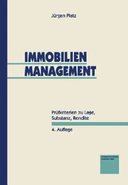 Buy Immobilien-Management (English, Jürgen Platz) Online at Best Price - BookBajar