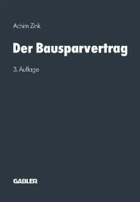Buy Der Bausparvertrag (English, Achim Zink) Online at Best Price - BookBajar