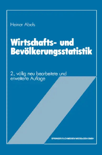 Buy Wirtschafts- und Bevölkerungsstatistik (English, Heiner Abels) Online at Best Price - BookBajar