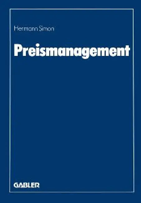 Buy Preismanagement (English, Hermann Simon) Online at Best Price - BookBajar