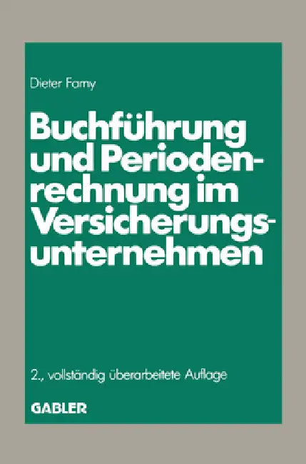 Buy Buchführung und Periodenrechnung im Versicherungsunternehmen (English, Dieter Farny) Online at Best Price - BookBajar