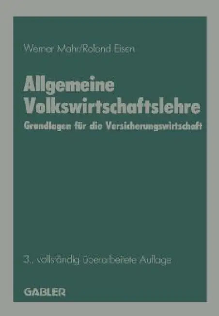 Buy Allgemeine Volkswirtschaftslehre (English, Werner Mahr) Online at Best Price - BookBajar