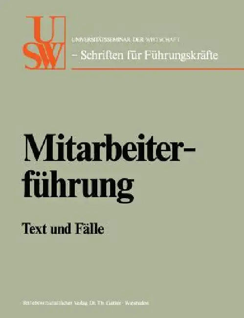 Buy Mitarbeiterführung (English, Horst Albach) Online at Best Price - BookBajar