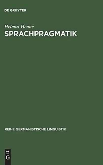 Buy Sprachpragmatik (English, Helmut Henne) Online at Best Price - BookBajar
