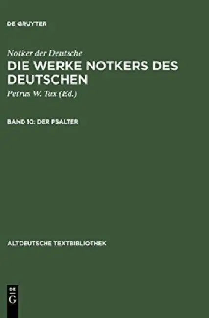 Buy Der Psalter (English, Petrus W. Tax) Online at Best Price - BookBajar