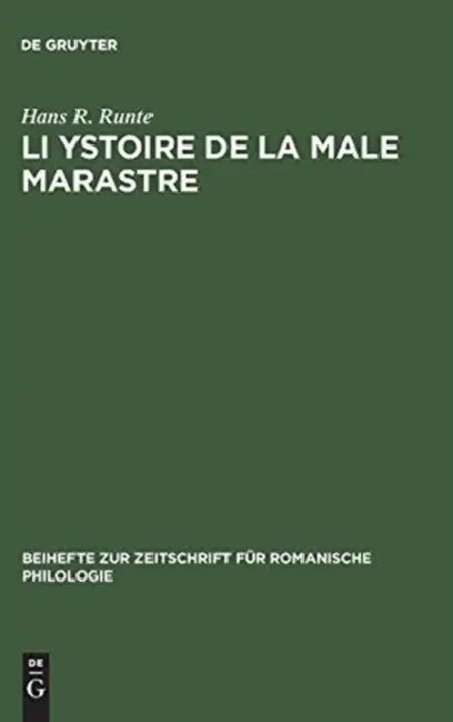 Buy Li Ystoire de la male marastre (English, Hans R. Runte) Online at Best Price - BookBajar