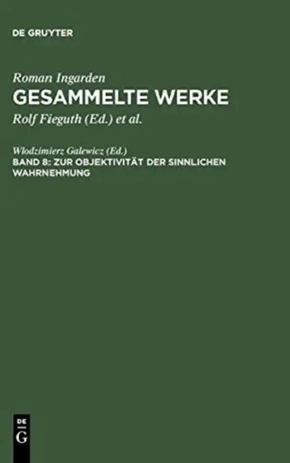 Buy Zur Objektivit T Der Sinnlichen Wahrnehmung (English, Wlodzimierz Galewicz | Wlodzimierz Galewicz) Online at Best Price - BookBajar