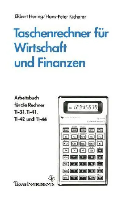 Buy Taschenrechner Für Wirtschaft Und Finanzen (English, Ekbert Hering) Online at Best Price - BookBajar