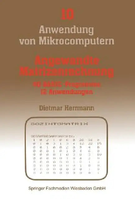 Buy Angewandte Matrizenrechnung (English, Dietmar Herrmann) Online at Best Price - BookBajar