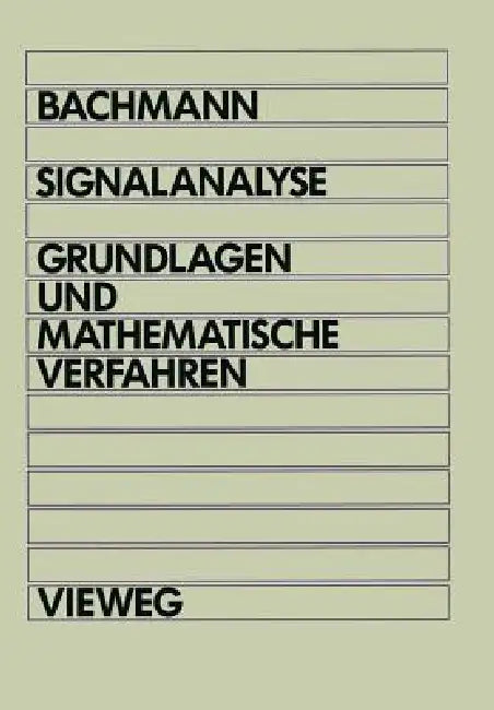 Buy Signalanalyse (English, Wolfgang Bachmann) Online at Best Price - BookBajar