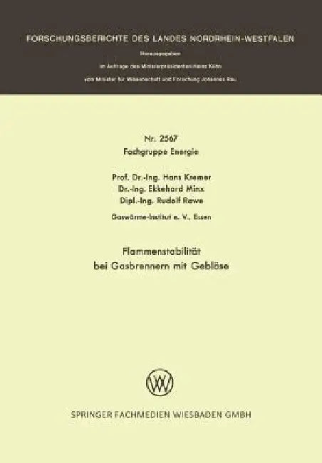 Buy Flammenstabilität Bei Gasbrennern Mit Gebläse (English, Hans Kremer) Online at Best Price - BookBajar